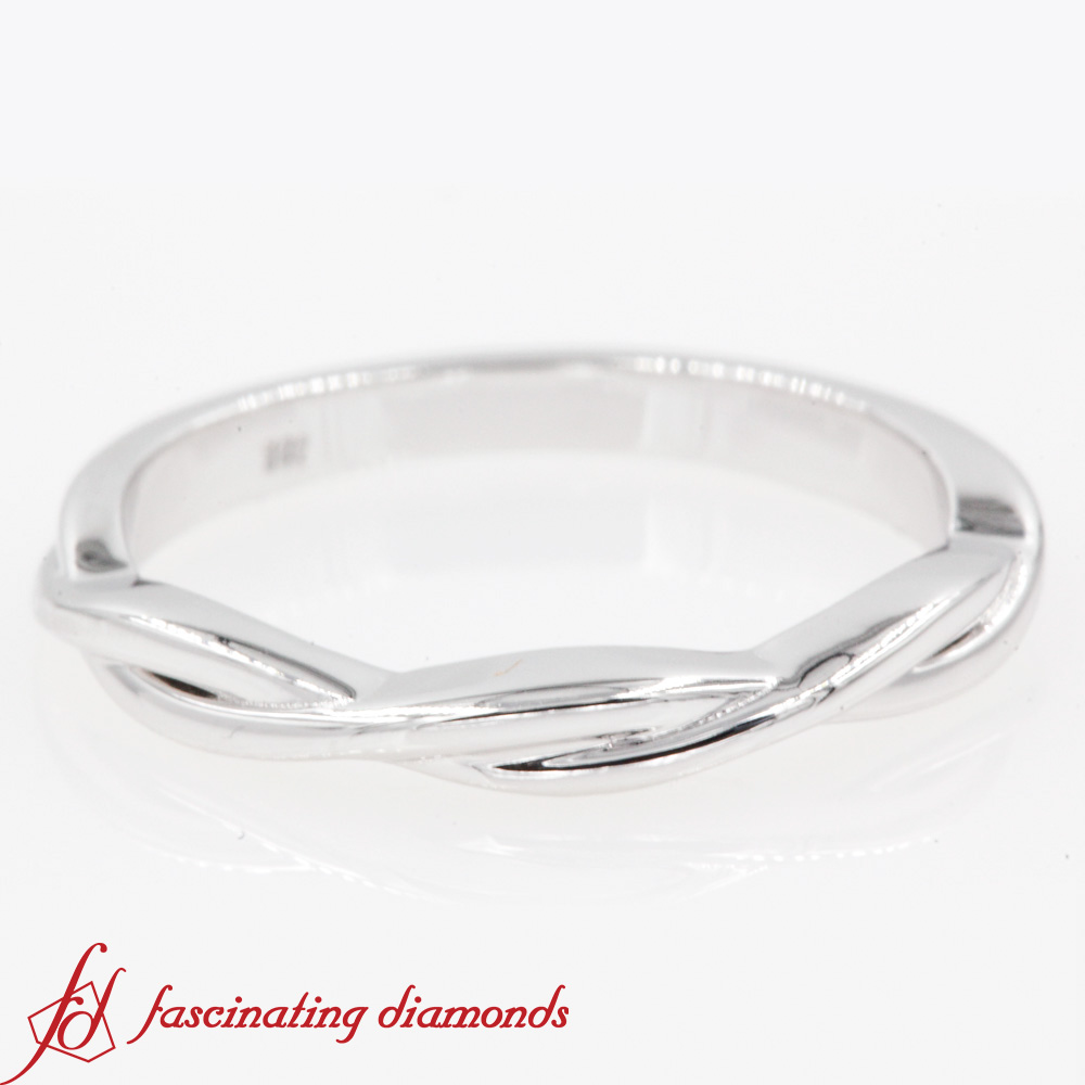 Infinity Style Twisted Vine Spectacular Women S Wedding Band In