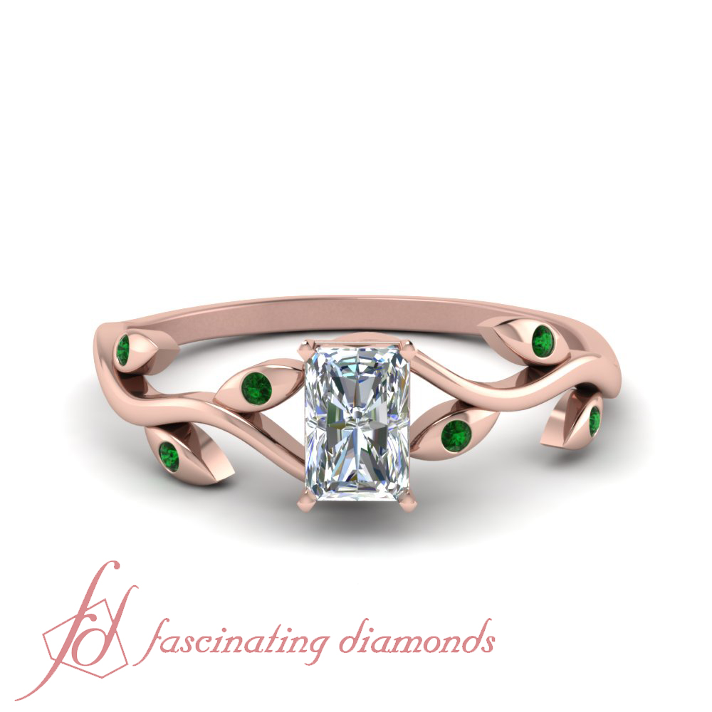 bezel set radiant cut diamond